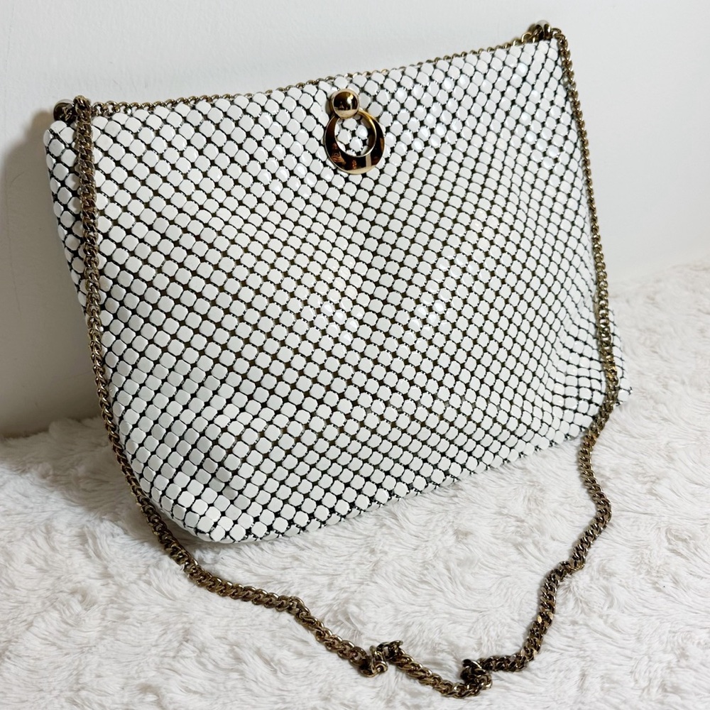 Vintage Whiting & Davis White Mesh Bag